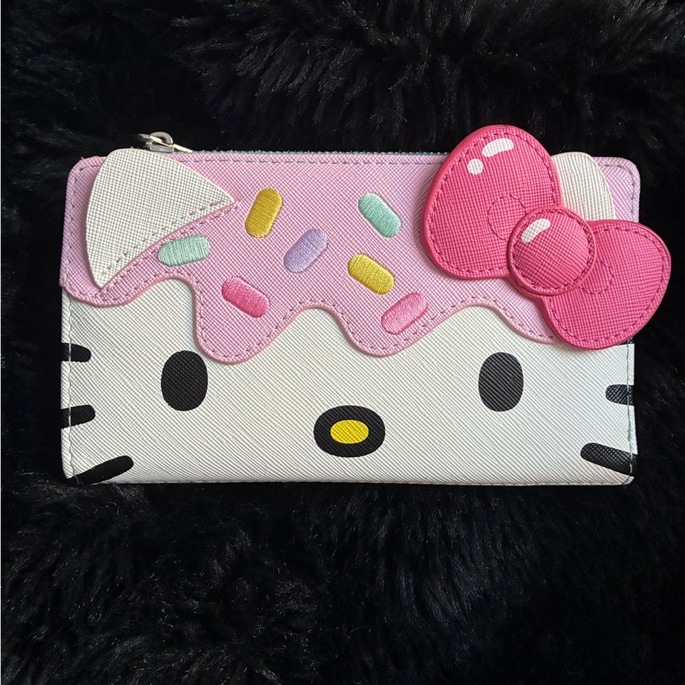 Loungefly Hello Kitty Pink and White Card Holder
